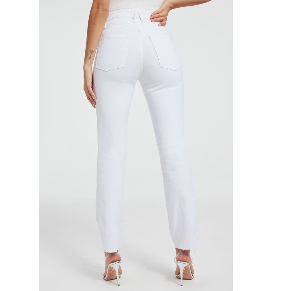 Good American White Good Legs Straight Leg Ankle Jeans Pants - Sz 6, NWT